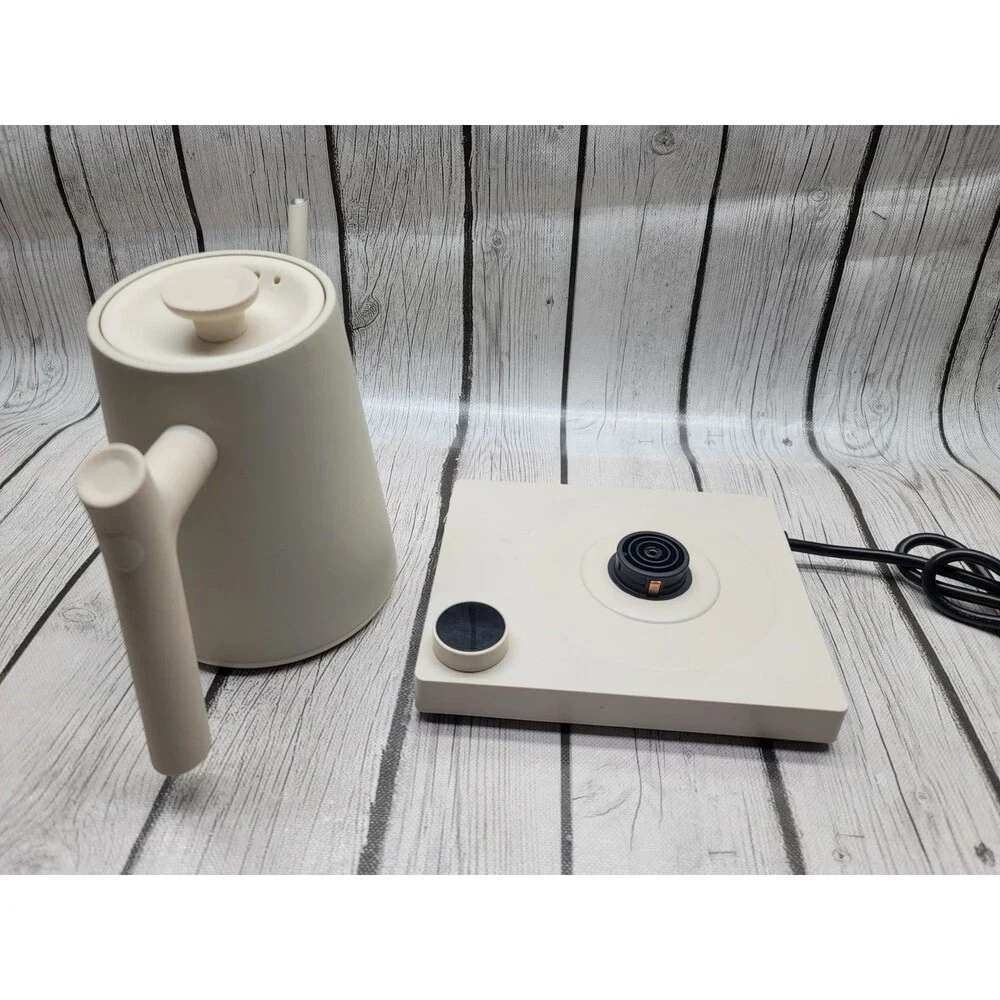 Greater Goods Electric Gooseneck Kettle Birch White 1200W Tested 0448